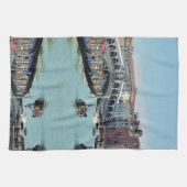 自民党リアルト橋 – ヴェネツィア – カナルグランデ キッチンタオル (横)