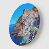 自民党リオマッジョーレ – Cinque Terre - ラージ壁時計 (傾斜)