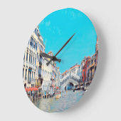 自民党ヴェネツィア – グランドキャナル – リアルトビーチ- ラージ壁時計 (傾斜)