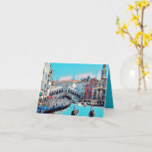 自民党ヴェネツィア – ゴンドラ – リアルト –  カード (黄色い花)