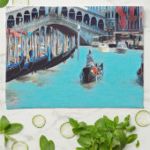 自民党ヴェネツィア – ゴンドラ – リアルト –  キッチンタオル (折り畳み)