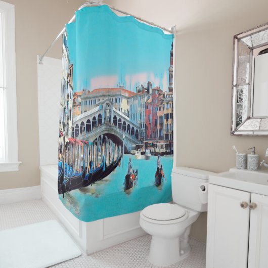自民党ヴェネツィア – ゴンドラ – リアルト –  シャワーカーテン (インサイチュ)