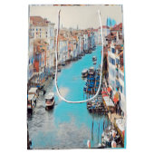 自民党ヴェネツィア – リアルトからグランドカナルの景色 ミディアムペーパーバッグ (裏面)