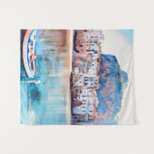 自民党 – シチリア – ビーチ – パノラマ タペストリー (正面(横))