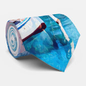 自民党 – シチリア – ビーチ – パノラマ ネクタイ (ロール)