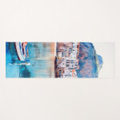 自民党 – シチリア – ビーチ – パノラマ ヨガマット (正面(横))