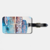 自民党 – シチリア – ビーチ – パノラマ ラゲッジタグ (裏面横)