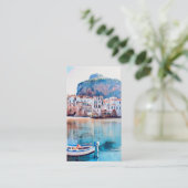 自民党 – シチリア – ビーチ – パノラマ 名刺 (スタンド正面)