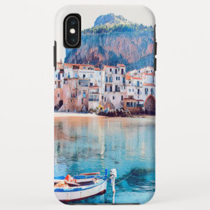 自民党 – シチリア – ビーチ – パノラマ iPhone XS MAXケース