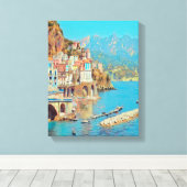 自民党ATRANI.- Amalfi Coast - キャンバスプリント (インサイチュ (ウッドフロア))