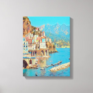 自民党ATRANI.- Amalfi Coast - キャンバスプリント