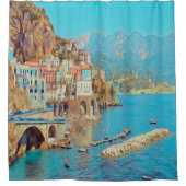 自民党ATRANI.- Amalfi Coast - シャワーカーテン (正面)