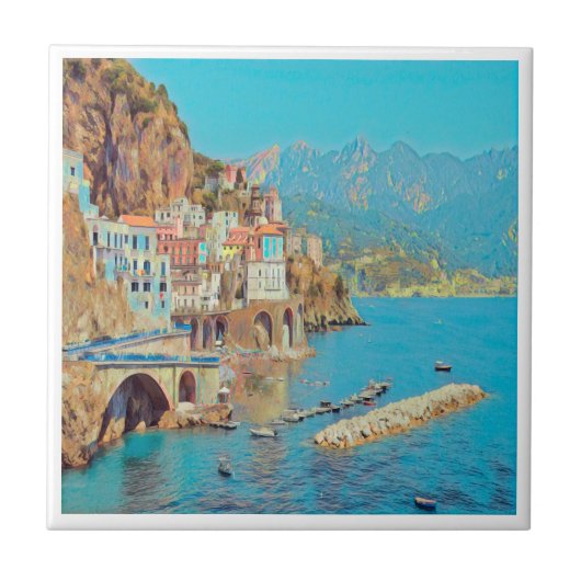 自民党ATRANI.- Amalfi Coast - タイル (正面)