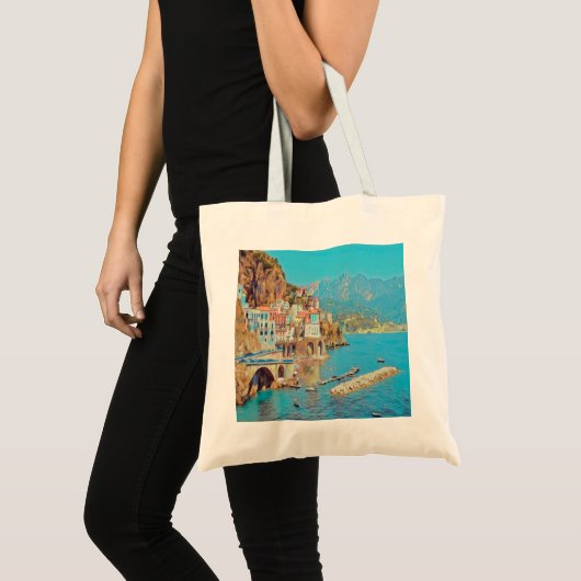 自民党ATRANI.- Amalfi Coast - トートバッグ (正面(商品))