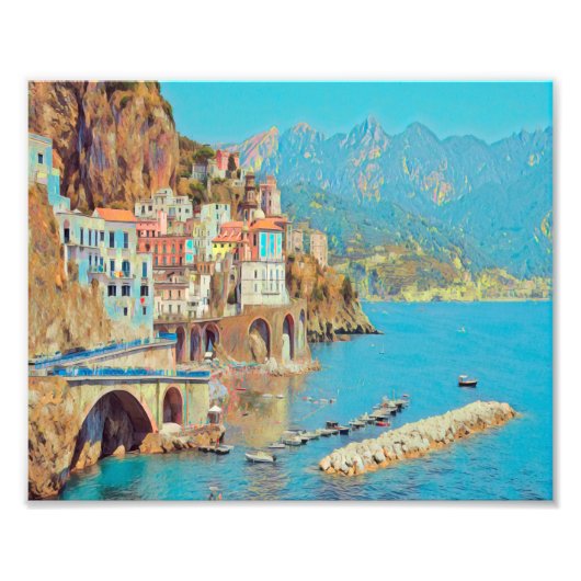 自民党ATRANI.- Amalfi Coast - フォトプリント (正面)