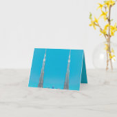 自民党BURJ KHALIFA – ドバイ –  カード (黄色い花)