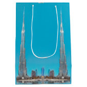 自民党BURJ KHALIFA – ドバイ –  ミディアムペーパーバッグ (裏面)