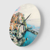 自民党Cinque Terre – マナローラ ラージ壁時計 (傾斜)