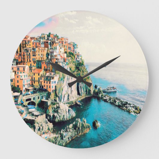 自民党Cinque Terre – マナローラ ラージ壁時計 (正面)