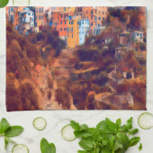 自民党CORNIGLIA - Cinque Terre - キッチンタオル (折り畳み)