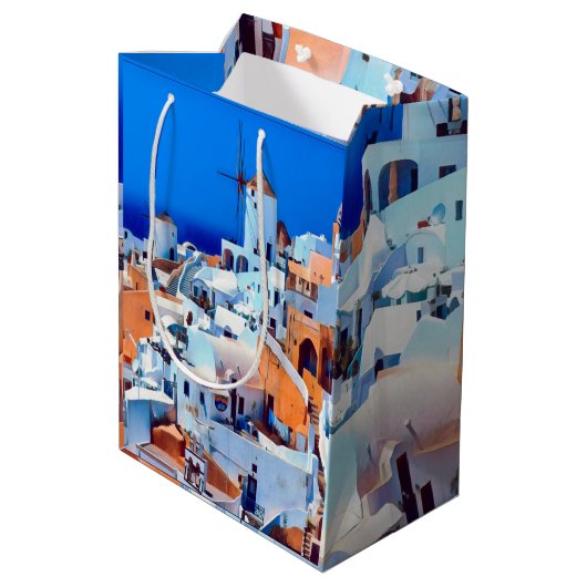 自民党OIA – 迷路のステップ – ミディアムペーパーバッグ (裏面アングル)