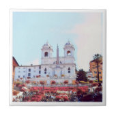 自民党PIAZZA DI SPAGNA – ローマ – 花と – タイル (正面)