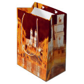 自民党PIAZZA DI SPAGNA by nigth Rome ミディアムペーパーバッグ (裏面アングル)