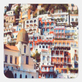 自民党POSIANO – 町 – 教会サンタマリアアスンタ –  スクエアシール (正面)