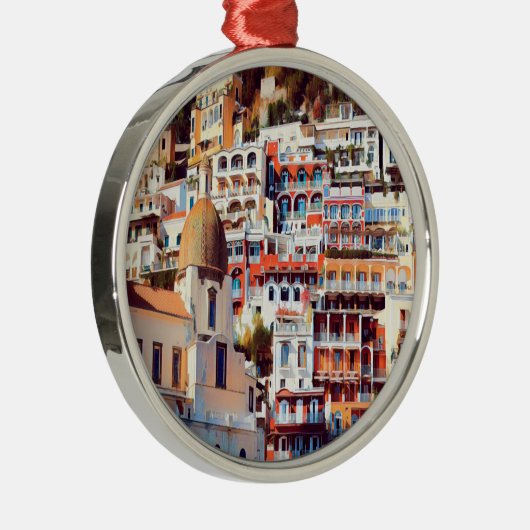 自民党POSIANO – 町 – 教会サンタマリアアスンタ – メタルオーナメント (右)