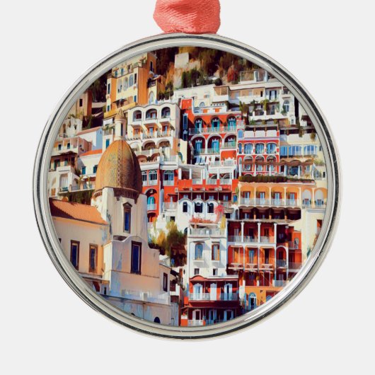 自民党POSIANO – 町 – 教会サンタマリアアスンタ – メタルオーナメント (正面)