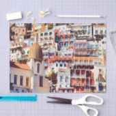 自民党POSIANO – 町 – 教会サンタマリアアスンタ – 薄葉紙 (クラフト)