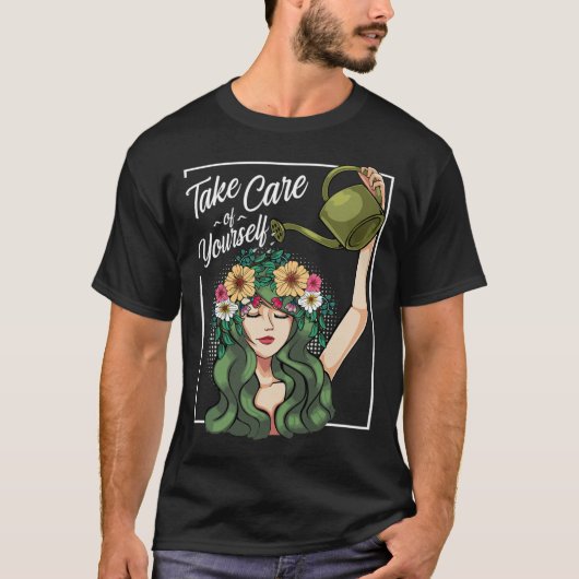 自気に分の自己愛体心前向き的彼 Tシャツ (正面)
