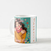 自気に分も奪う | 自己愛 コーヒーマグカップ (正面左)