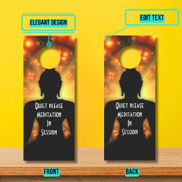 自気に心がサインを邪魔しない ドアノブサイン