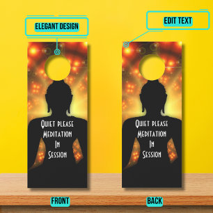 自気に心がサインを邪魔しない ドアノブサイン