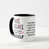 自活気に的な感動的引用文 マグカップ (正面左)
