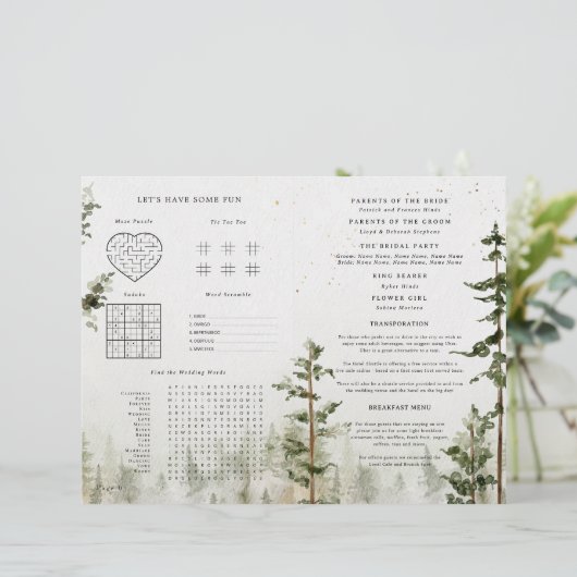 自然あふれる森の滝でのウェディングプログラム　ゲーム付き (スタンド正面)