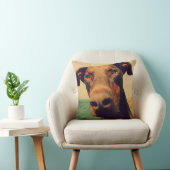 自然おもしろいなドバーマン犬のクローズアップ クッション (椅子)