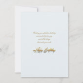 自然お洒落ブルーバード カード (裏面)