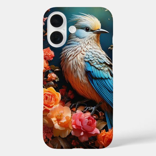 自然お洒落ブルーバード Case-Mate iPhoneケース (裏面)