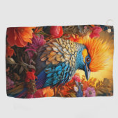 自然お洒落ブルーバードNo 2 ゴルフタオル (横)