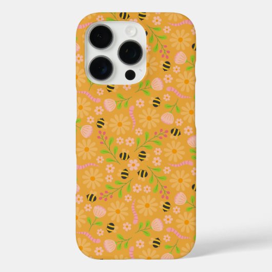 自然からインスピレーションを受けた花と生き物 Case-Mate iPhoneケース (裏面)