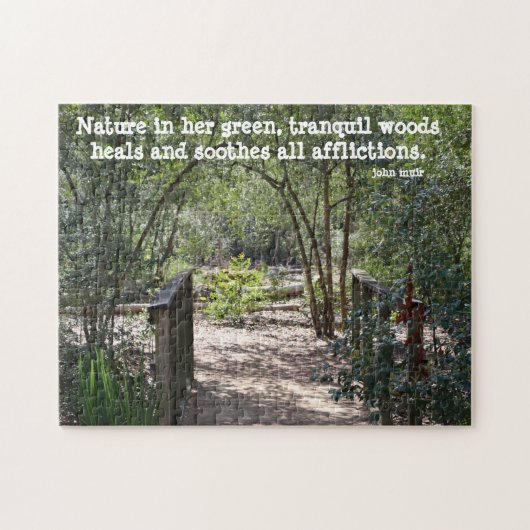 自然かわいらしウォーク、John Muirからの引用文 ジグソーパズル (横)