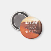 自然が常にランドスケープ最高の引用文を知る マグネット (正面/裏面)
