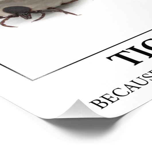 自然が米国を嫌うのでティック – 寄生虫おもしろい フォトプリント (角)