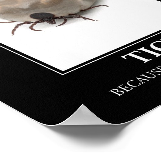 自然が米国を嫌うのでティック – 寄生虫おもしろい ポスター (角)