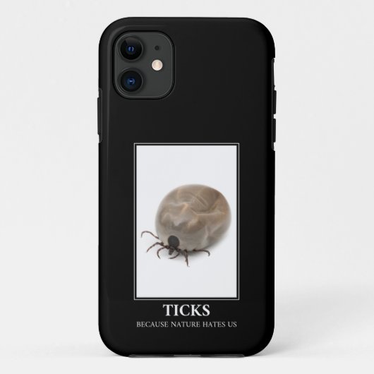 自然が米国を嫌うのでティック – 寄生虫おもしろい Case-Mate iPhoneケース (裏面)