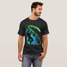 自然が「魚釣り」を呼び出す Tシャツ