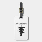 自然こうもりの最後 ラゲッジタグ (正面縦)