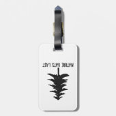 自然こうもりの最後 ラゲッジタグ (裏面縦)